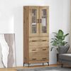 vidaXL Haut Armoire 2 pcs Ch&ecirc;ne artisanal Bois d'ing&eacute;nierie