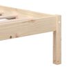 vidaXL Cadre de lit sans matelas bois massif 160x200 cm