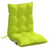 vidaXL Coussins de chaise &agrave; dossier bas lot de 6 vert vif