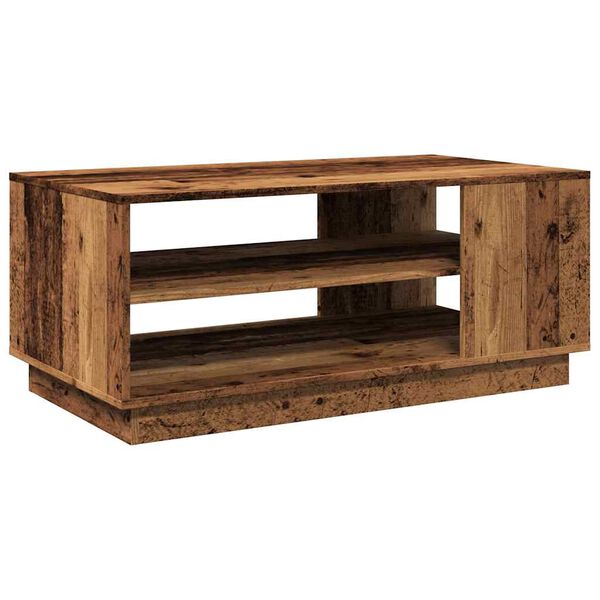 vidaXL Table basse vieux bois 102x55x43 cm bois d'ing&eacute;nierie