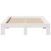 vidaXL Cadre de lit sans matelas blanc 120x190 cm bois de pin massif