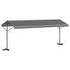 vidaXL Auvent autoportant 6 x 3 m Polyester Gris