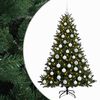 vidaXL Sapin de No&euml;l artificiel avec boules 240 cm 300 LED Blanc chaud