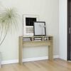 vidaXL Table console ch&ecirc;ne sonoma 105x30x80 cm bois d'ing&eacute;nierie