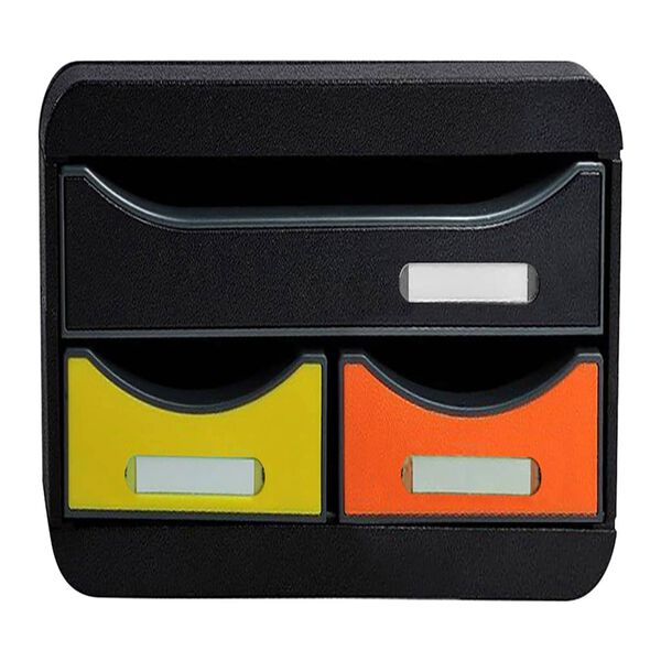 Exacompta Set de tiroirs de bureau Small-Box Harlequin avec 3 tiroirs