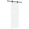 vidaXL Porte coulissante ORKDAL 83 x 232 cm Bois de pin massif Blanc