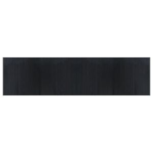 vidaXL Tapis rectangulaire gris 100x400 cm bambou