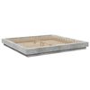 vidaXL Cadre de lit sans matelas gris b&eacute;ton 180x200 cm