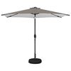 vidaXL Parasol de jardin avec lumi&egrave;res LED et base 300 x 300 cm