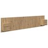 vidaXL T&ecirc;te de lit avec armoire 3 pc Ch&ecirc;ne artisanal Bois d'ing&eacute;nierie