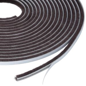 vidaXL Joint brosse autocollant pour porte 5 m PP Marron