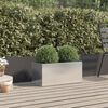 vidaXL Jardini&egrave;re argent&eacute; 62x30x29 cm acier inoxydable