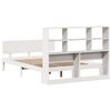 vidaXL Lit biblioth&egrave;que sans matelas blanc 140x190 cm bois pin massif