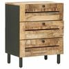 vidaXL Table de chevet Naturel 50 x 33 x 62 cm Bois de mangue massif