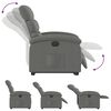 vidaXL Fauteuil inclinable &eacute;lectrique gris fonc&eacute; tissu