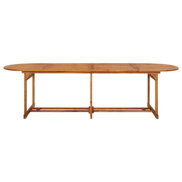vidaXL Table à dîner de jardin 280x90x75 cm Bois d'acacia massif