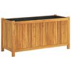 vidaXL Jardini&egrave;re avec doublure 99,5x38x50 cm bois massif d'acacia
