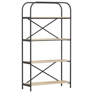 vidaXL &Eacute;tag&egrave;re 4 niveaux 80 x 30 x 146 cm Bois d'ing&eacute;nierie