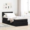 vidaXL Cadre de lit ottoman avec matelas noir 90x200 cm velours