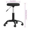 vidaXL Tabouret de massage Velours Noir