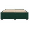 vidaXL Cadre de lit sans matelas vert fonc&eacute; 200x200 cm velours