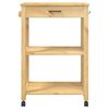 vidaXL Chariot de cuisine MONZA 60x40x88,5 cm bois massif de pin