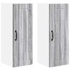 vidaXL Meuble mural LUCCA 2 pc Sonoma gris Bois d'ing&eacute;nierie
