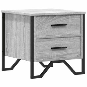 vidaXL Table de chevet sonoma gris 40x41x40 cm bois d'ing&eacute;nierie