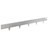 vidaXL Bordure de Pelouse 10 pcs 100 x 12 cm Acier Argent&eacute;