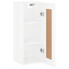 vidaXL Armoire murale blanc brillant 34,5x34x90 cm bois d'ing&eacute;nierie
