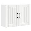 vidaXL Armoire murale de cuisine Lucca blanc bois d'ing&eacute;nierie