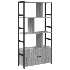 vidaXL &Eacute;tag&egrave;re 80 x 30 x 155,5 cm Bois d'ing&eacute;nierie Sonoma gris