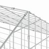 vidaXL Cage pour lapins Argent 400 x 78 x 78 cm Acier galvanis&eacute;