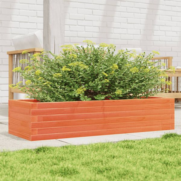 vidaXL Jardini&egrave;re cire marron 110x40x23 cm bois de pin massif