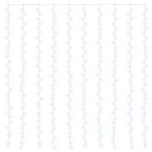 vidaXL Rideau lumineux 300 LED Blanc froid 300 x 300 cm