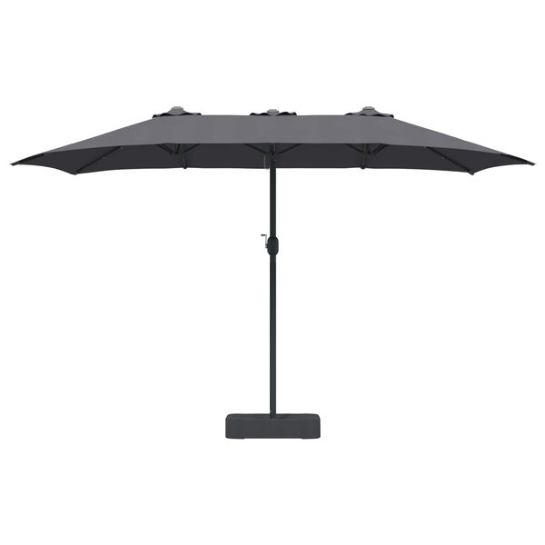 vidaXL Parasol de jardin Anthracite 385 x 209 x 244 cm Polyester