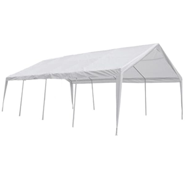 vidaXL Chapiteau de r&eacute;ception Blanc 8 x 4 m