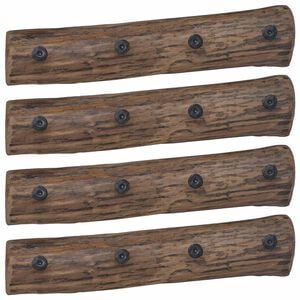 vidaXL Cintre Marron 50 x 8 x 12 cm Bois Recycl&eacute; Solide