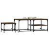vidaXL Tables basses gigognes 2 pcs chêne marron bois d'ingénierie
