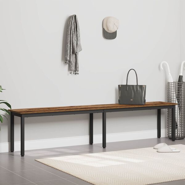 vidaXL banc Bois ancien 200 x 35 x 45 cm Bois d'ing&eacute;nierie