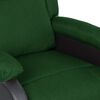 vidaXL Fauteuil de massage Vert foncé Similicuir et tissu