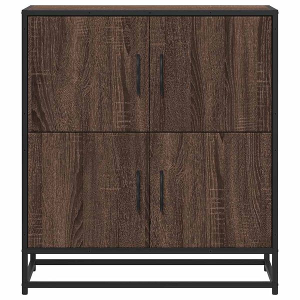 vidaXL Buffet ch&ecirc;ne marron 68x35x76 cm bois d'ing&eacute;nierie