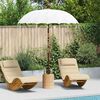 vidaXL Parasol balinais Crème 185 x 185 x 260 cm