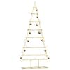 vidaXL Arbre de Noël en métal Doré 180 cm Acier peint par poudre