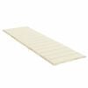 vidaXL Coussin de chaise longue cr&egrave;me 200x50x3 cm tissu oxford