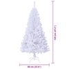 vidaXL Sapin de No&euml;l artificiel avec 150 LED Blanc 120 cm PVC et Acier