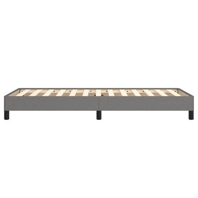 vidaXL Cadre de lit sans matelas gris foncé 90x200 cm tissu