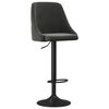 vidaXL Tabourets de bar lot de 2 gris fonc&eacute; velours