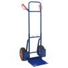 vidaXL Chariot &agrave; main extensible Bleu et Rouge 49,5 x 53 x 114 cm
