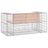 vidaXL Banc jardin design gabion 143x71x65,5 cm bois massif de douglas
